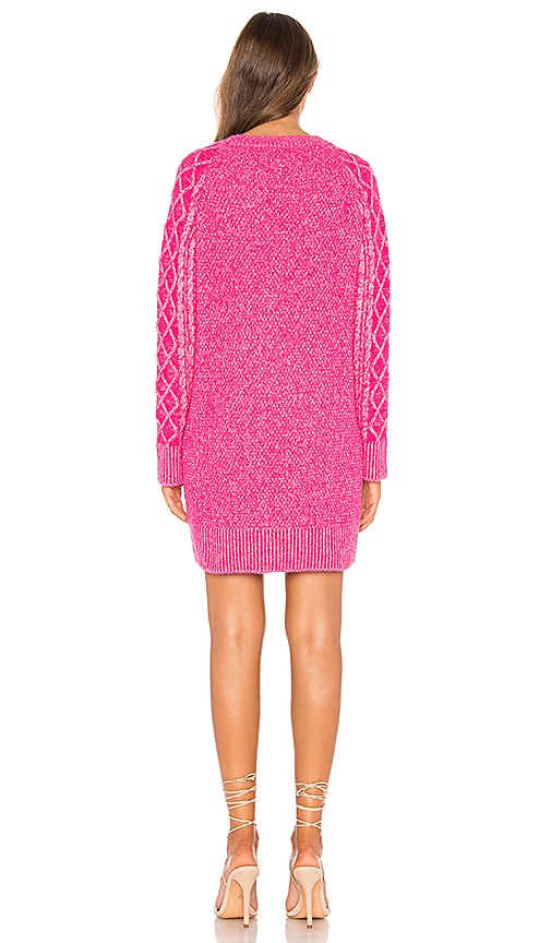 view 3 of 3 Bridgette Sweater Dress in Hot Pink