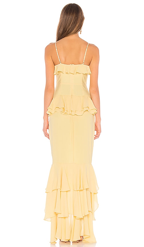 view 3 of 3 Melissa Gown in Cream Yellow