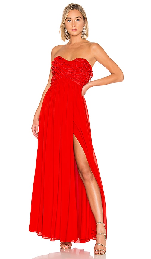view 1 of 3 Theo Gown in Red