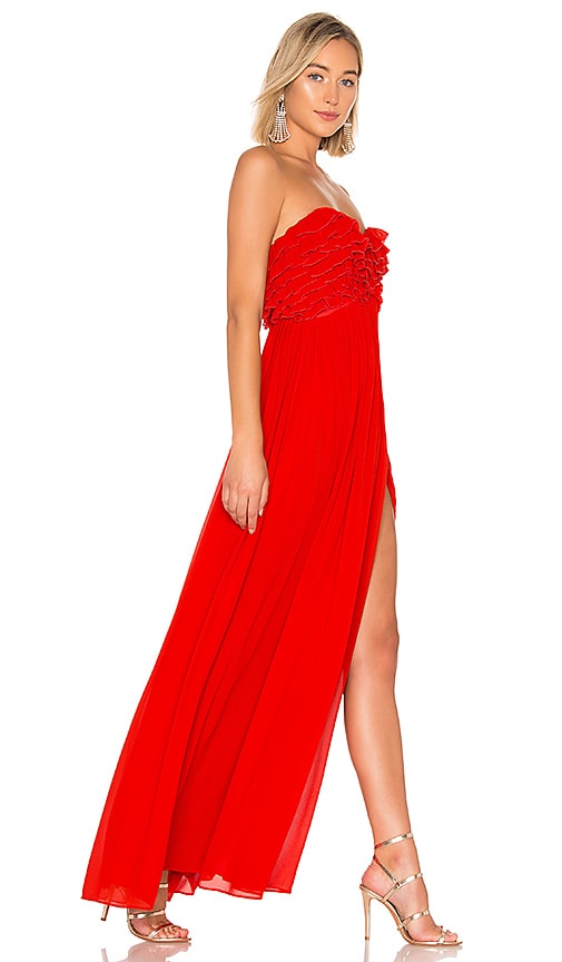 view 2 of 3 Theo Gown in Red