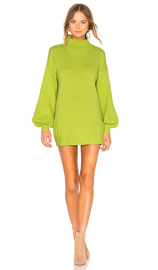 view 1 of 3 Blaine Sweater Dress in Light Green