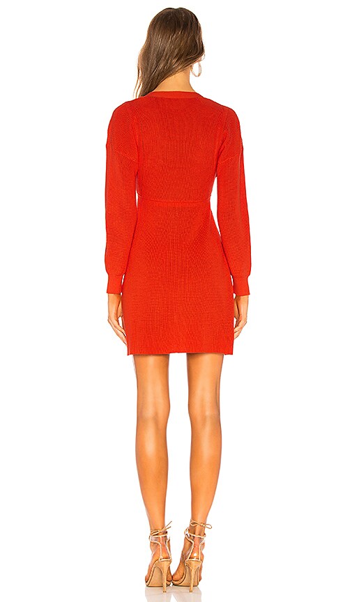view 3 of 3 Jessie Sweater Dress in Orange