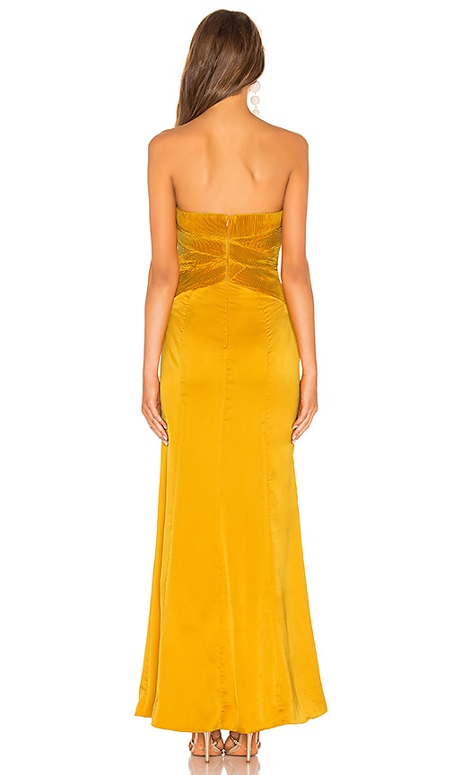 view 3 of 3 Eloa Gown in Gold Yellow