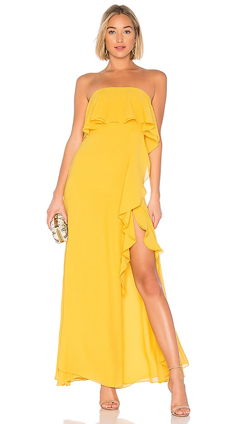 view 1 of 3 Jeadora Gown in Yellow