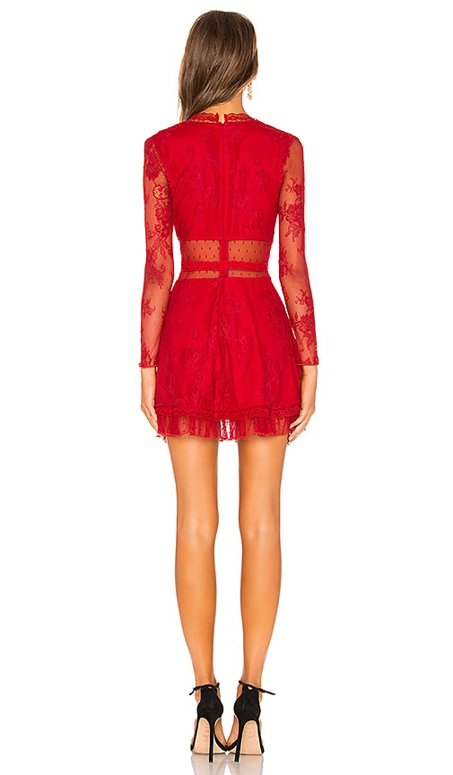 view 3 of 3 Ronan Mini Dress in Deep Red
