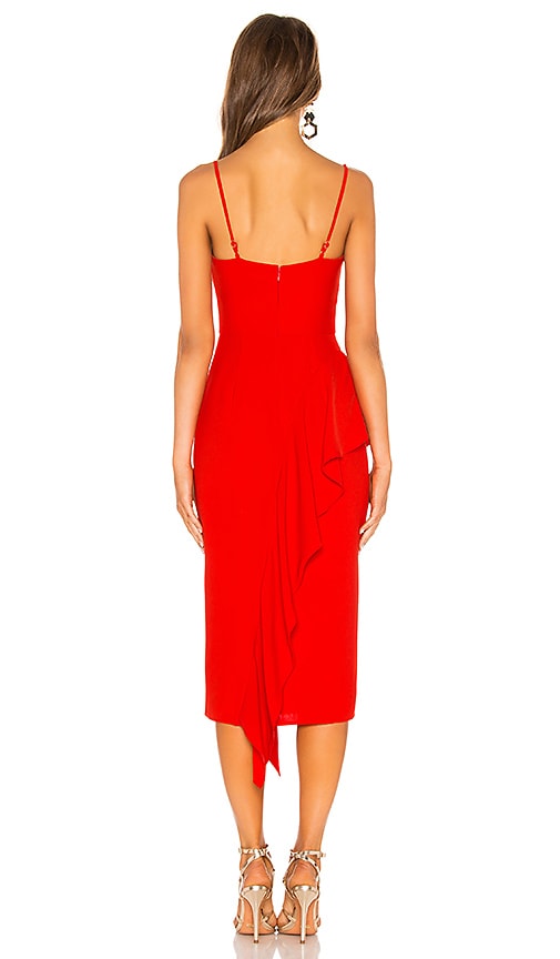 view 3 of 3 Cleo Midi Dress in Bright Red
