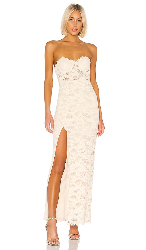 Lovers and Friends Ferraro Gown in Nude