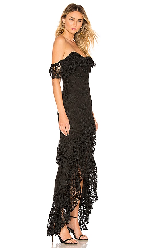 view 2 of 3 Rosewater Lace Gown in Black