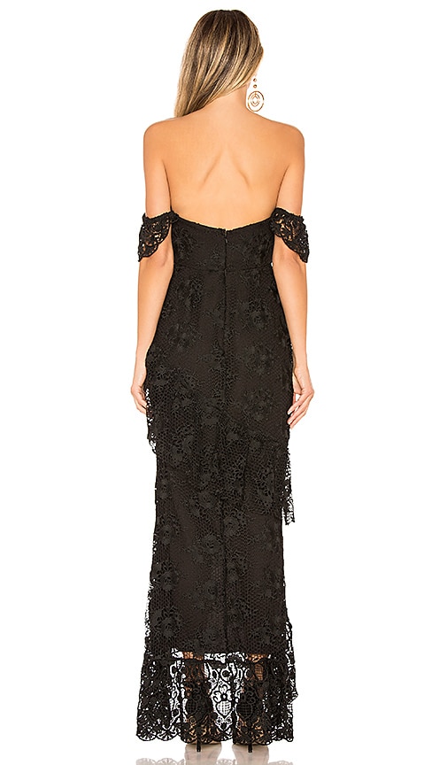 view 3 of 3 Rosewater Lace Gown in Black