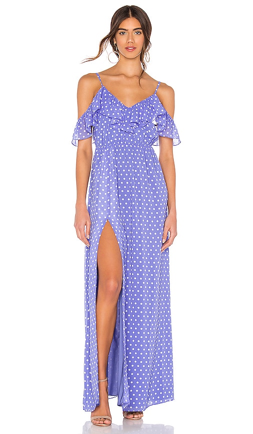 view 1 of 3 Ingrid Maxi in Blue & Ivory