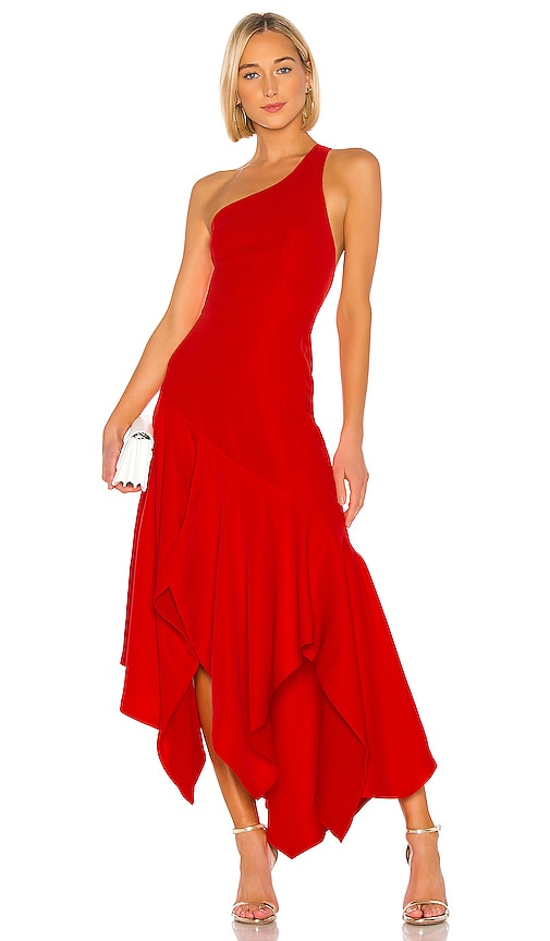 view 1 of 3 Nolan Gown in Fiery Red