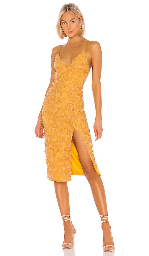 view 1 of 4 Saba Midi Dress in Goldenrod Yellow