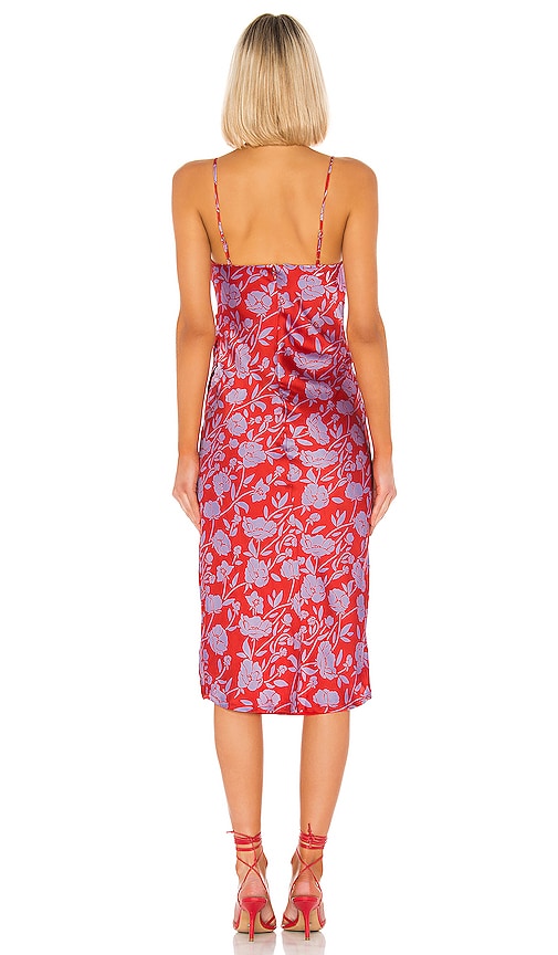 view 3 of 3 Noah Wrap Dress in Red & Purple Floral