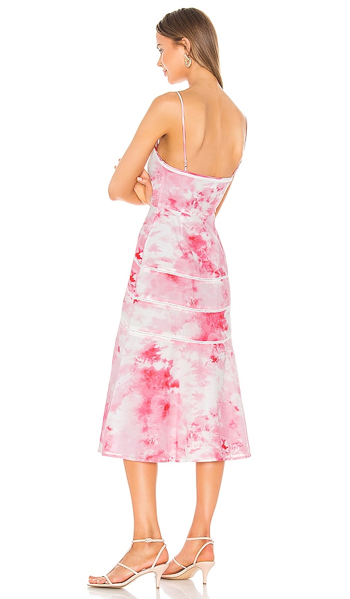 view 3 of 3 Alexa Midi Dress in Poppy Tie Dye