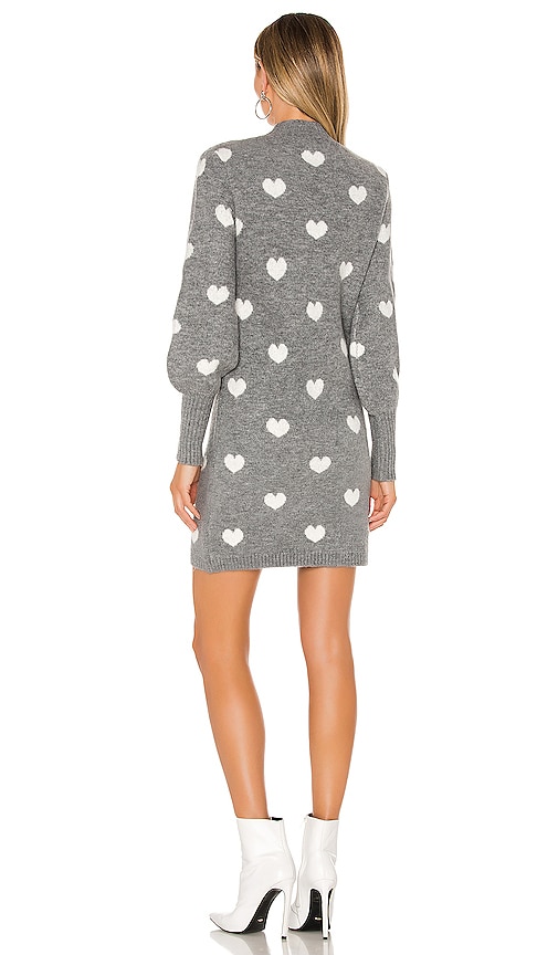 view 3 of 3 Kamalla Sweater Dress in Grey Hearts