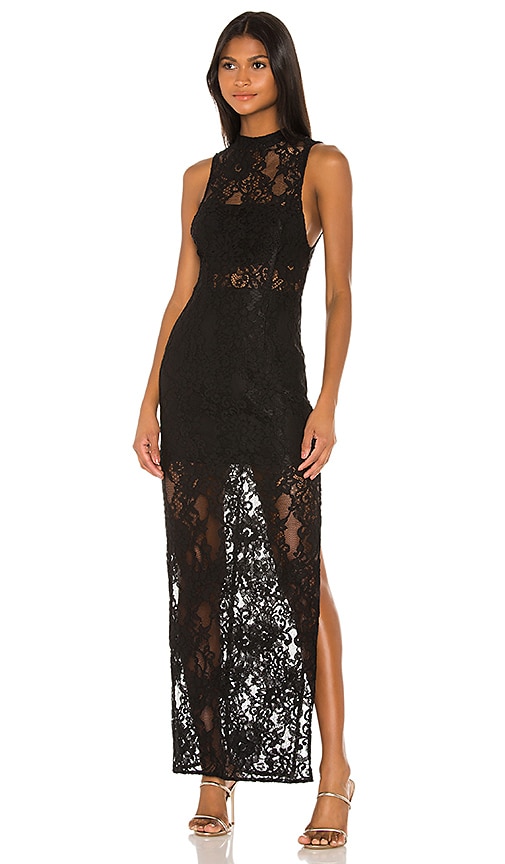 view 1 of 4 Ramona Lace Gown in Black