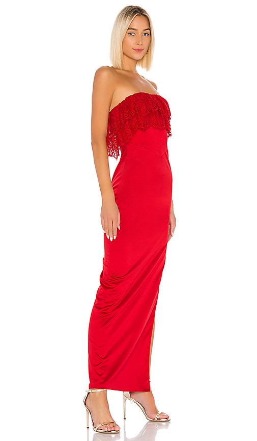 view 2 of 3 Sylvia Gown in Flame Scarlet