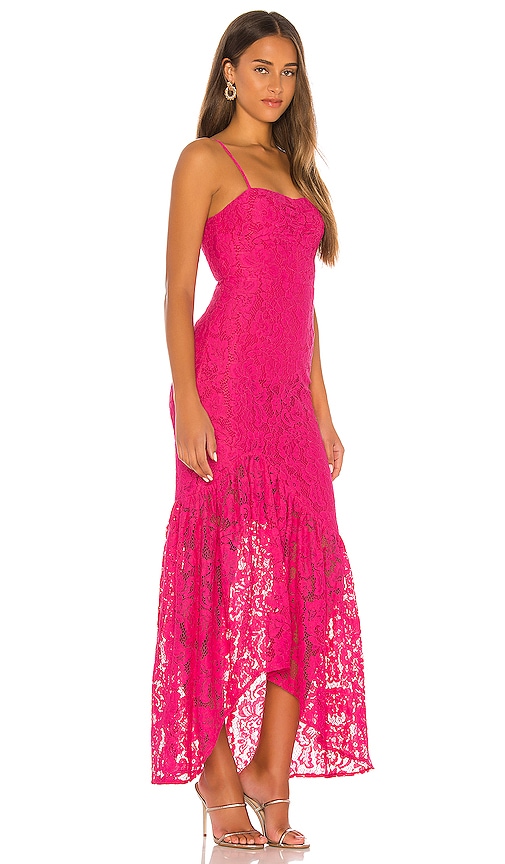 view 2 of 3 Heart of Gold Maxi Dress in Fuchsia Pink