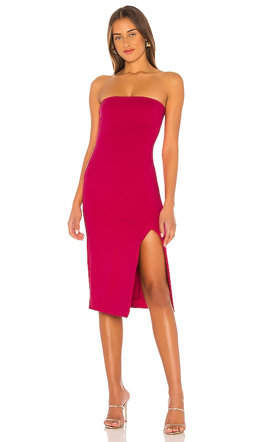 view 1 of 3 Jayma Midi Dress in Hibiscus Pink