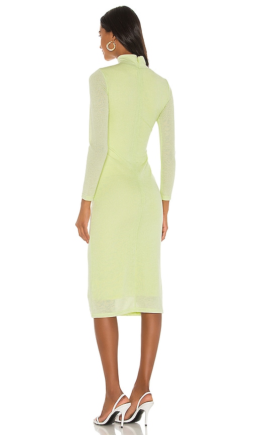 view 3 of 3 Midi Dress in Lime Green