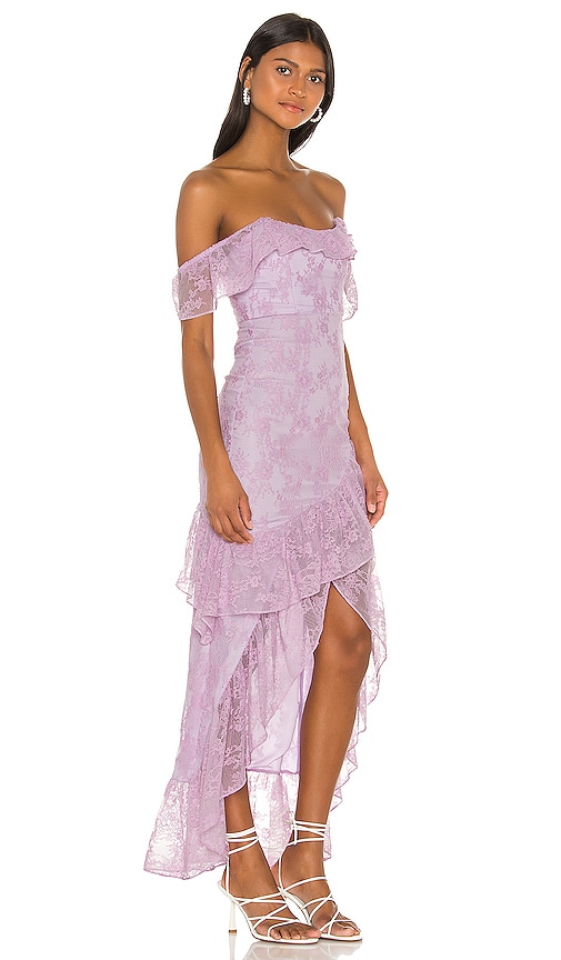 view 2 of 4 Rosewater Lace Gown in Lilac Purple