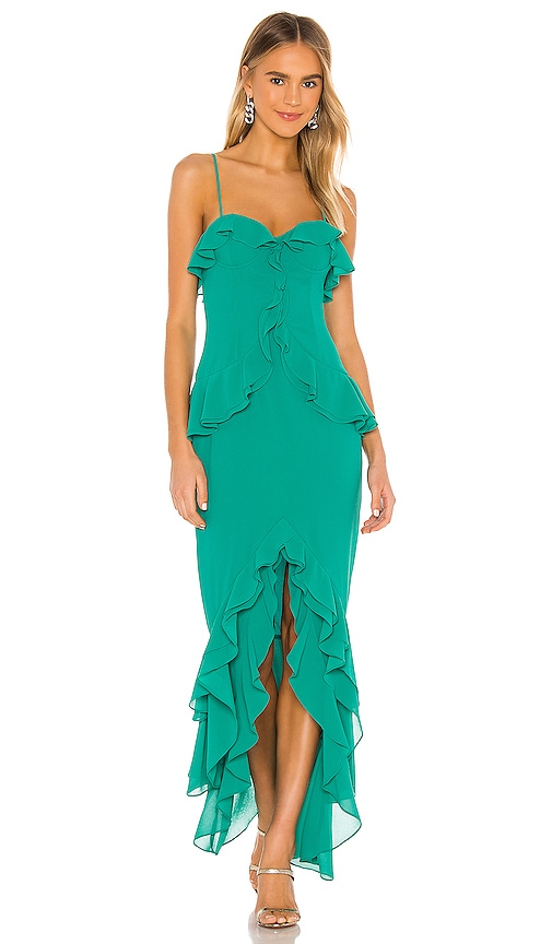 view 1 of 3 Melissa Gown in Deep Teal