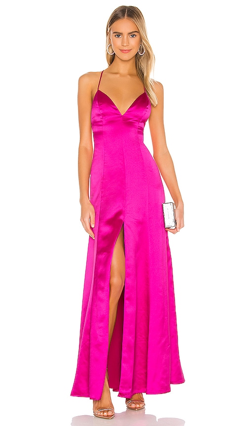view 1 of 3 Bermuda Dress in Magenta Pink