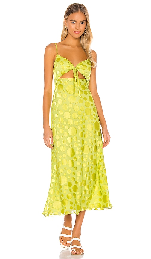 view 1 of 3 Felicity Midi Dress in Citron Green