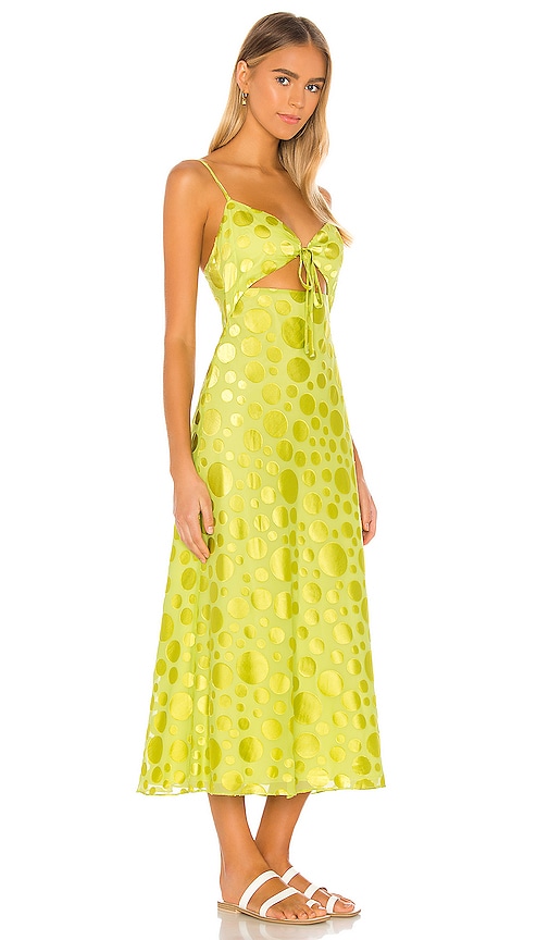 view 2 of 3 Felicity Midi Dress in Citron Green