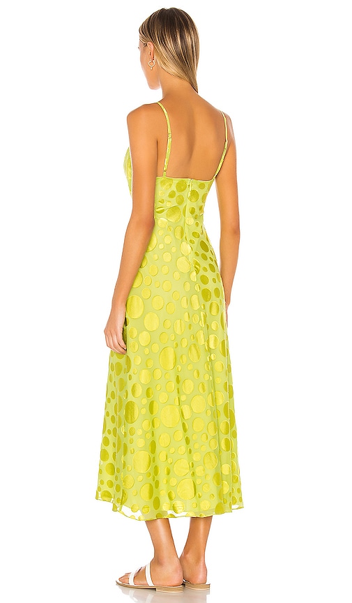 view 3 of 3 Felicity Midi Dress in Citron Green