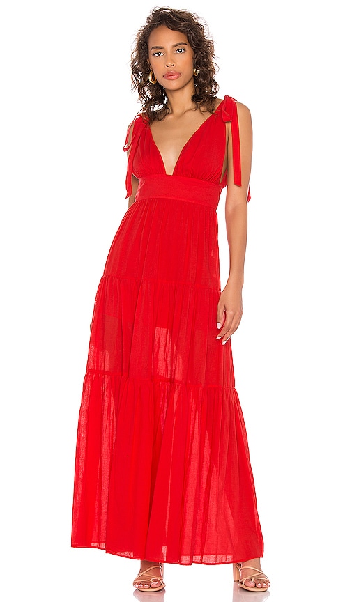 view 1 of 3 Rama Maxi Dress in Strawberry Red
