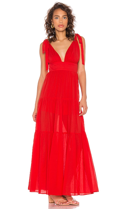 view 2 of 3 Rama Maxi Dress in Strawberry Red