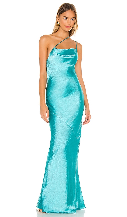 view 1 of 3 Luca Gown in Teal Blue