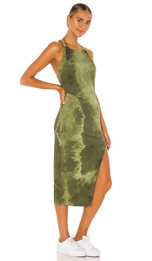 view 3 of 4 Kiki Midi Dress in Green Tie Dye
