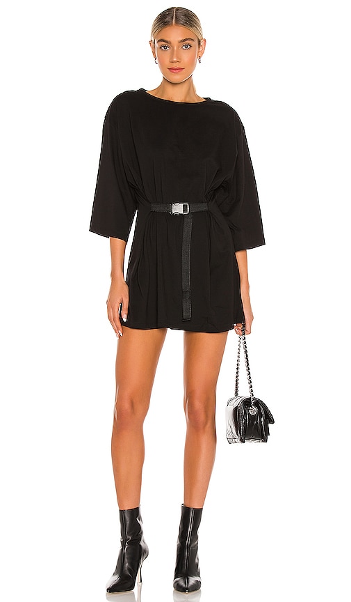 view 1 of 4 Lily Belted T-Shirt Dress in Black