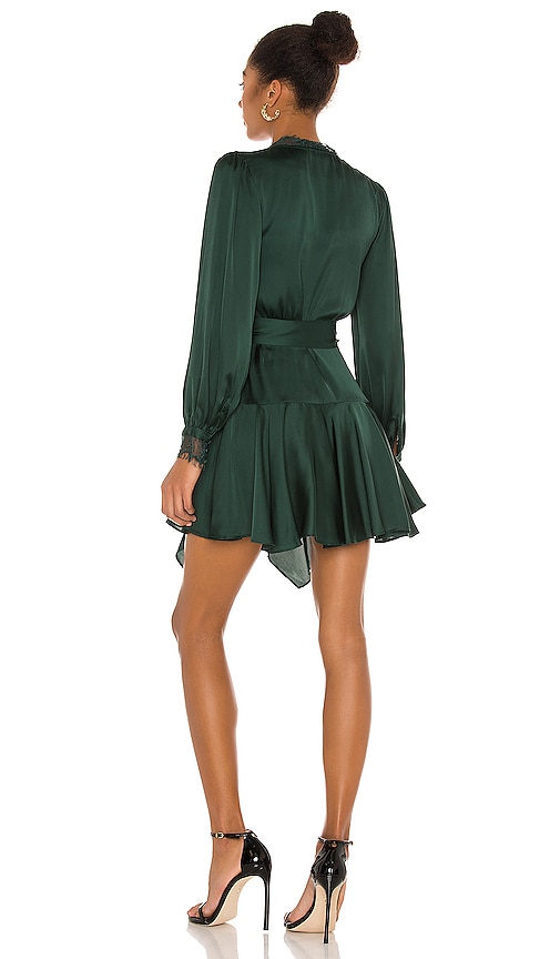 view 3 of 3 Nadeen Mini Dress in Emerald Green