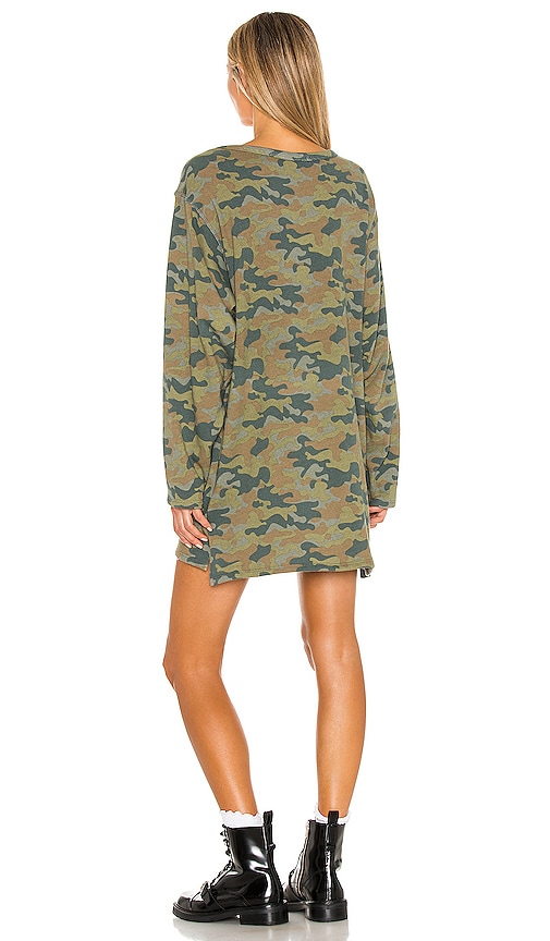 view 3 of 3 Oversized Henley Dress in Camo