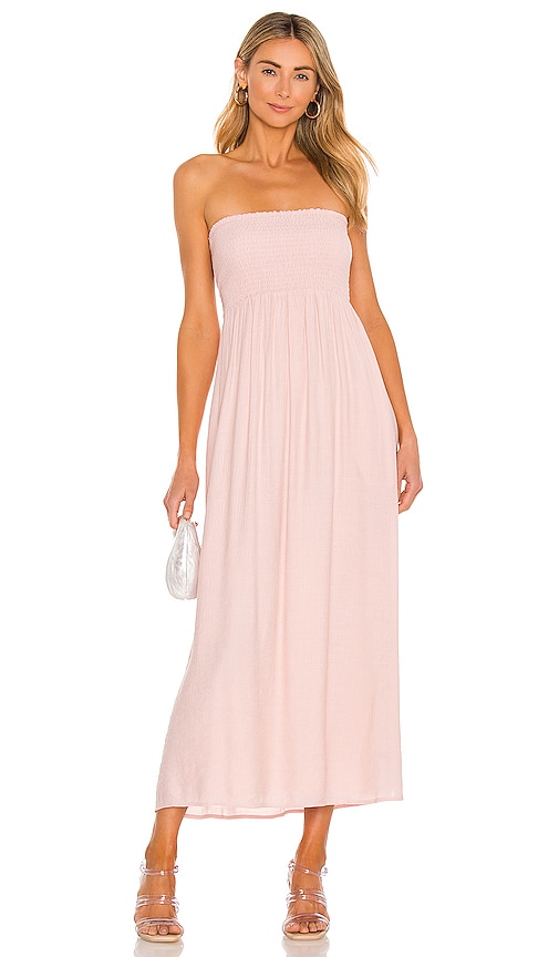 view 1 of 3 Fielle Midi Dress in Baby Pink