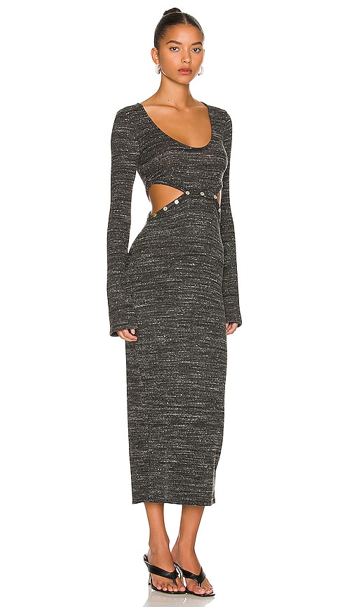 view 2 of 3 Jordy Midi Dress in Heather Charcoal
