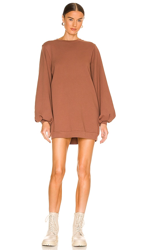view 1 of 4 Jessa Sweatshirt Dress in Brown