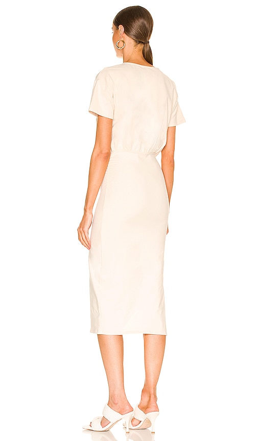 view 3 of 3 Easy Ruched Midi Dress in Ivory