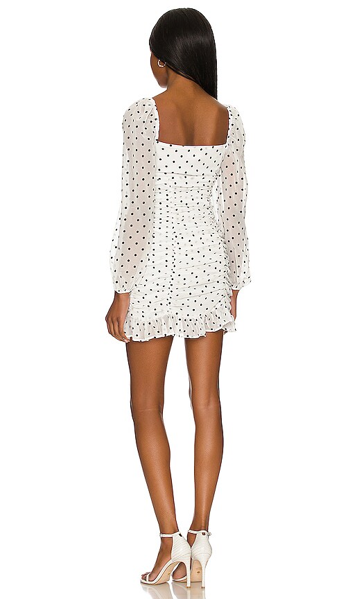 view 3 of 3 Arielle Mini Dress in Black and White in Black & White dot