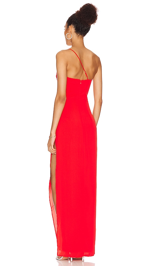 view 3 of 3 Lazo Gown in Hot Red