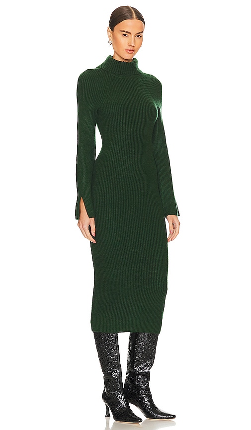 view 2 of 3 Coralie Knit Dress in Dark Green