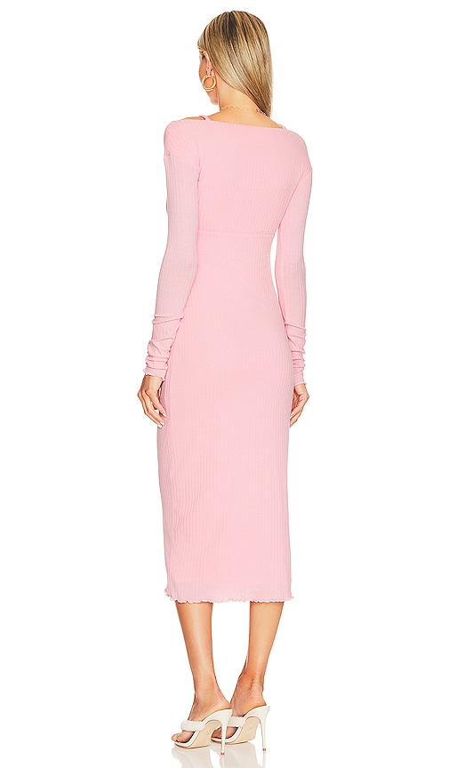 view 3 of 3 Garcelle Midi Dress in Peony Pink