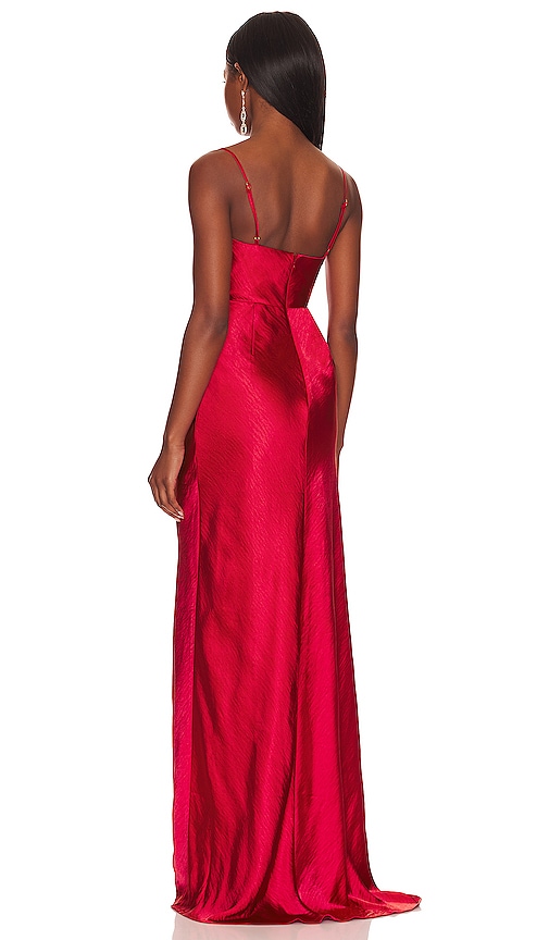 view 3 of 3 Renata Gown in Cherry Red
