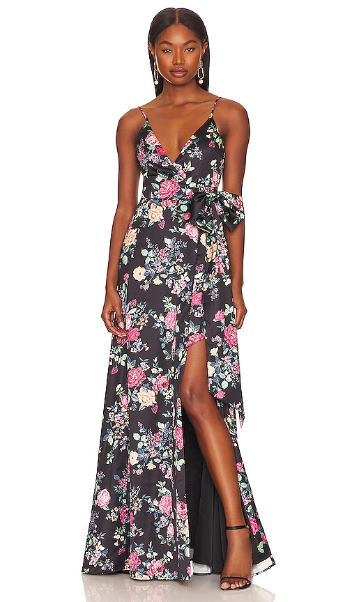 Lovers & Friends Arianna Gown In Climbing Floral