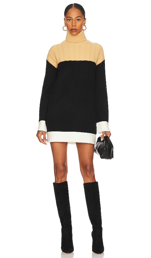 view 1 of 4 Kane Sweater Dress in Nude & Black