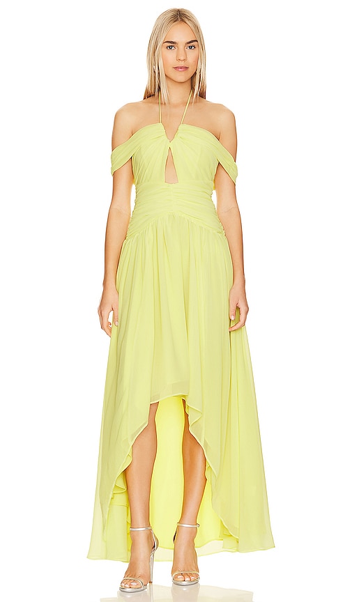Lovers & Friends Rory Gown In Yellow
