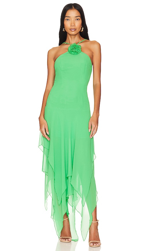 view 1 of 3 Shelby Asymmetric Dress in Green